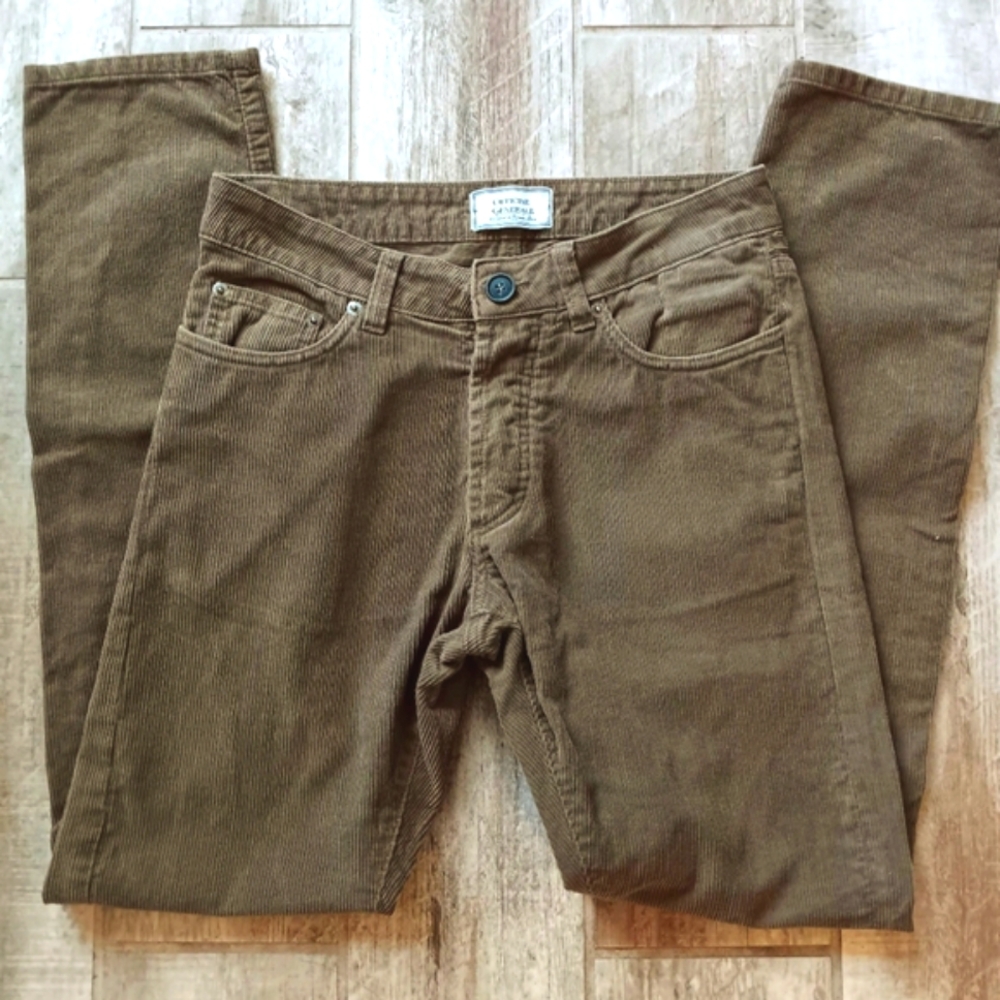 Officine Generale Brown Corduroy Pants